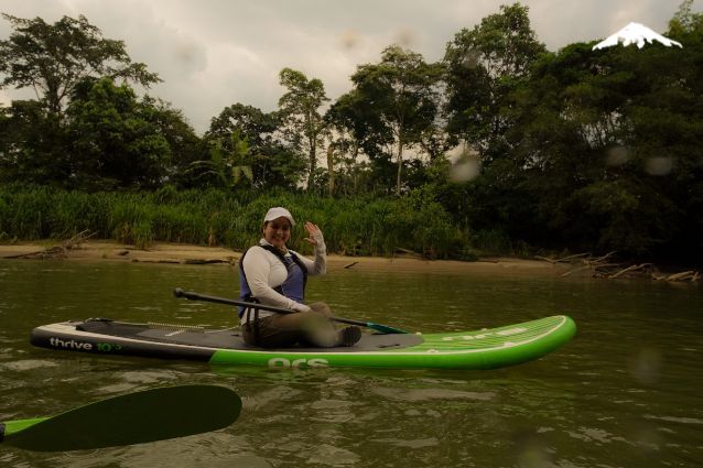 Paddleboarding in the Ecuadorian Amazon