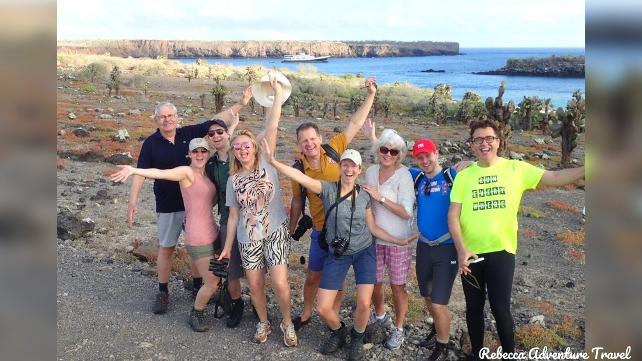 Group photo at Galapagos Islands