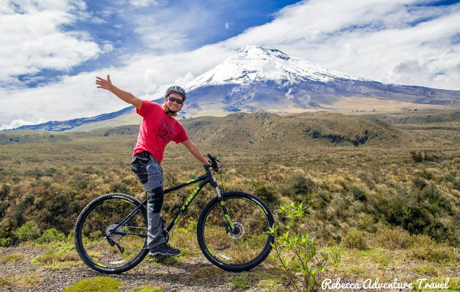 Biking at the Cotopaxi Volcano
