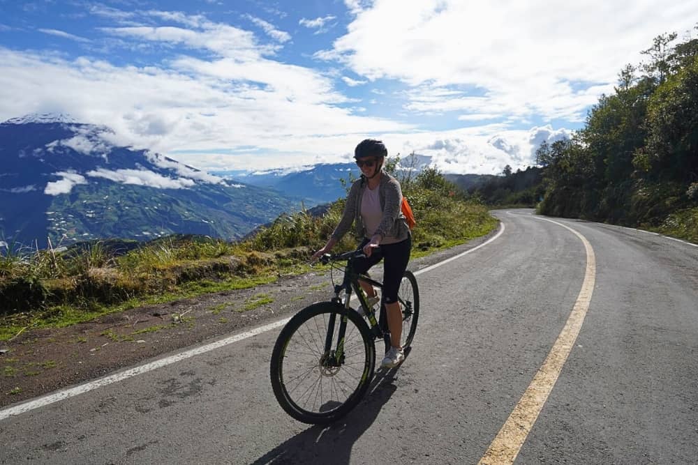 ecuador andes biking route
