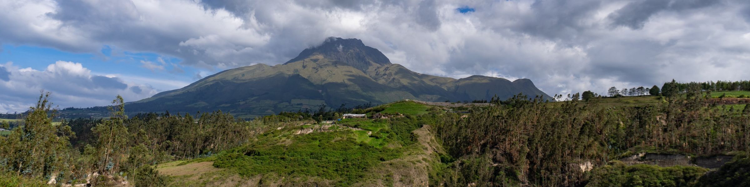 cotacachi volcano view from la calera kichwa community on an otavalo tour