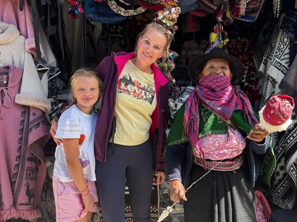 travel with kids latin america indigenous market