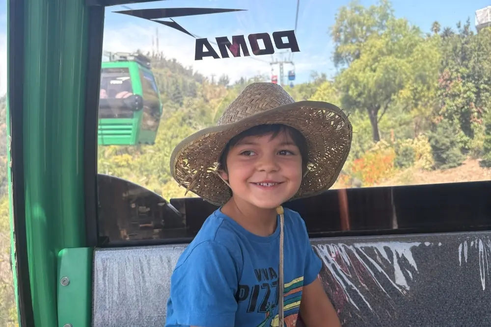 chile family trip - jose miguel cable car santiago chile parque metropolitano