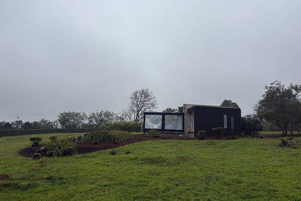 montemar galapagos eco luxury villas, modern eco villa in lush highlands, one of the luxury hotels in galapagos.