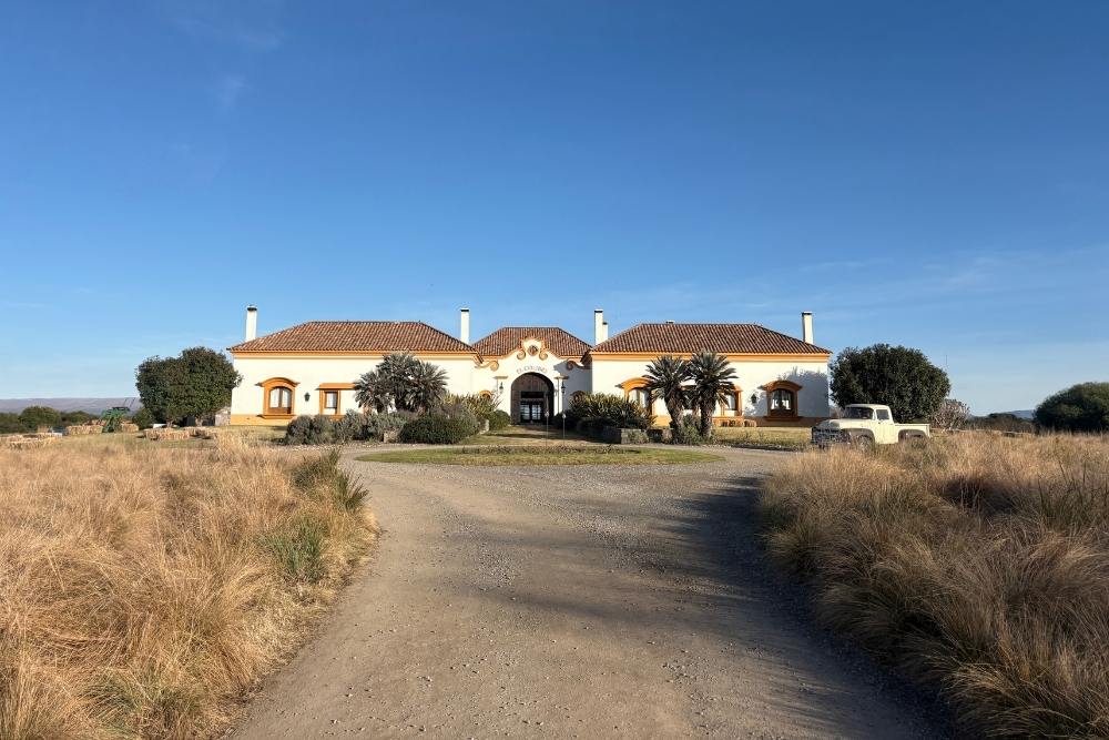 manor house at an estancia (a grand hacienda) in cordoba argentina